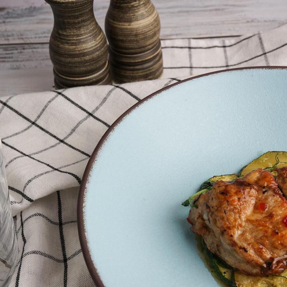 Салатник 800 мл d 23 см h5,5 cм Blue Matt New Brown Taiga P.L. [1]