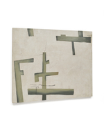 Fida Зеленый абстрактный холст 180 x 140 см