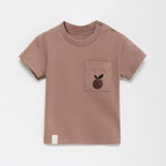 Футболка Апельсин, рост 62-68 см, бежевый (Крошка Я), 1 шт.