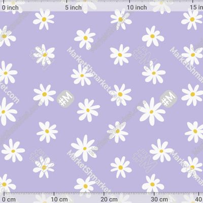 Ромашки на лавандовом фоне by Aveluck 261 DPI