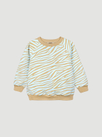 Свитшот оверсайз Mjölk Зебра голубая