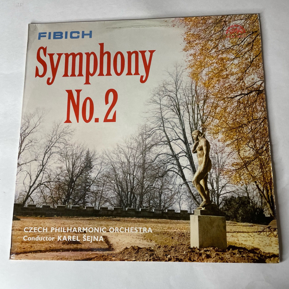 Винтажная виниловая пластинка LP Fibich Зденек Фибих, Czech Philharmonic Orchestra, Conductor Karel Sejna, Симфония Symphony No. 2 (Чехословакия 1962)