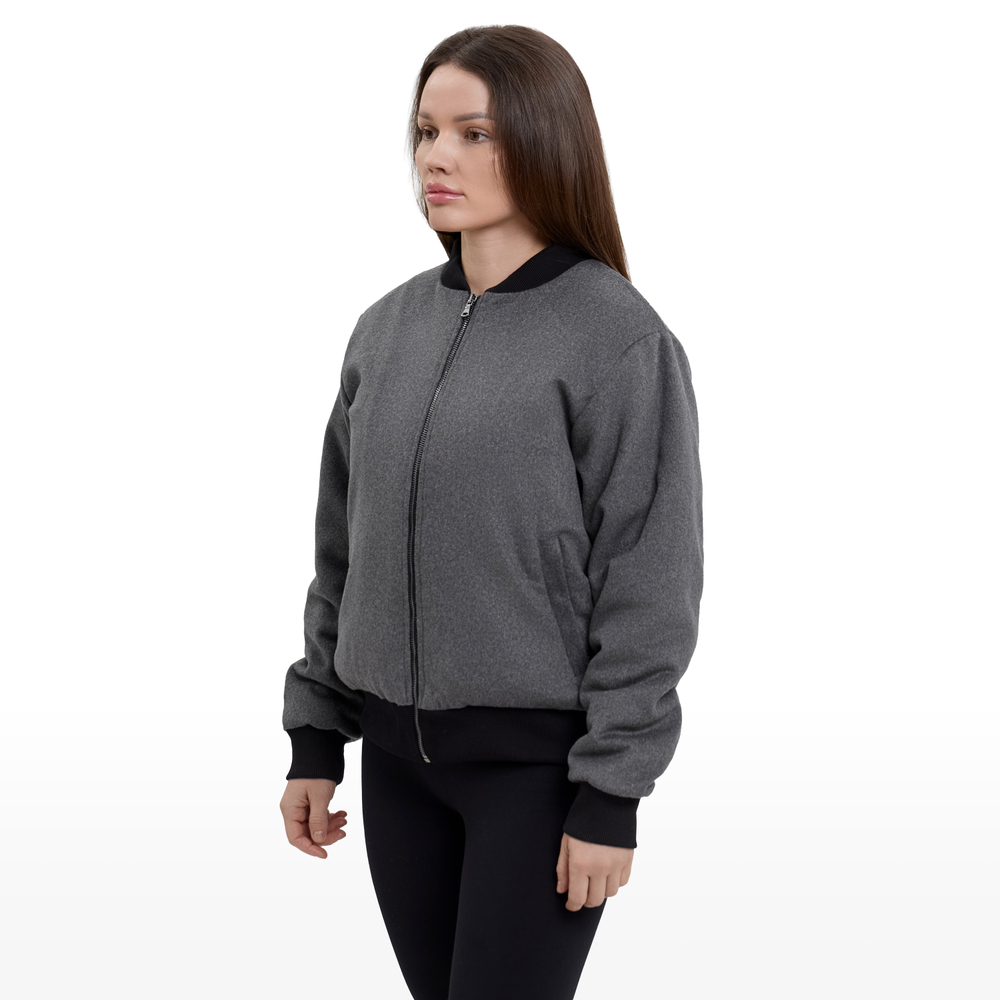 Бомбер Clan 13 Wool, серый