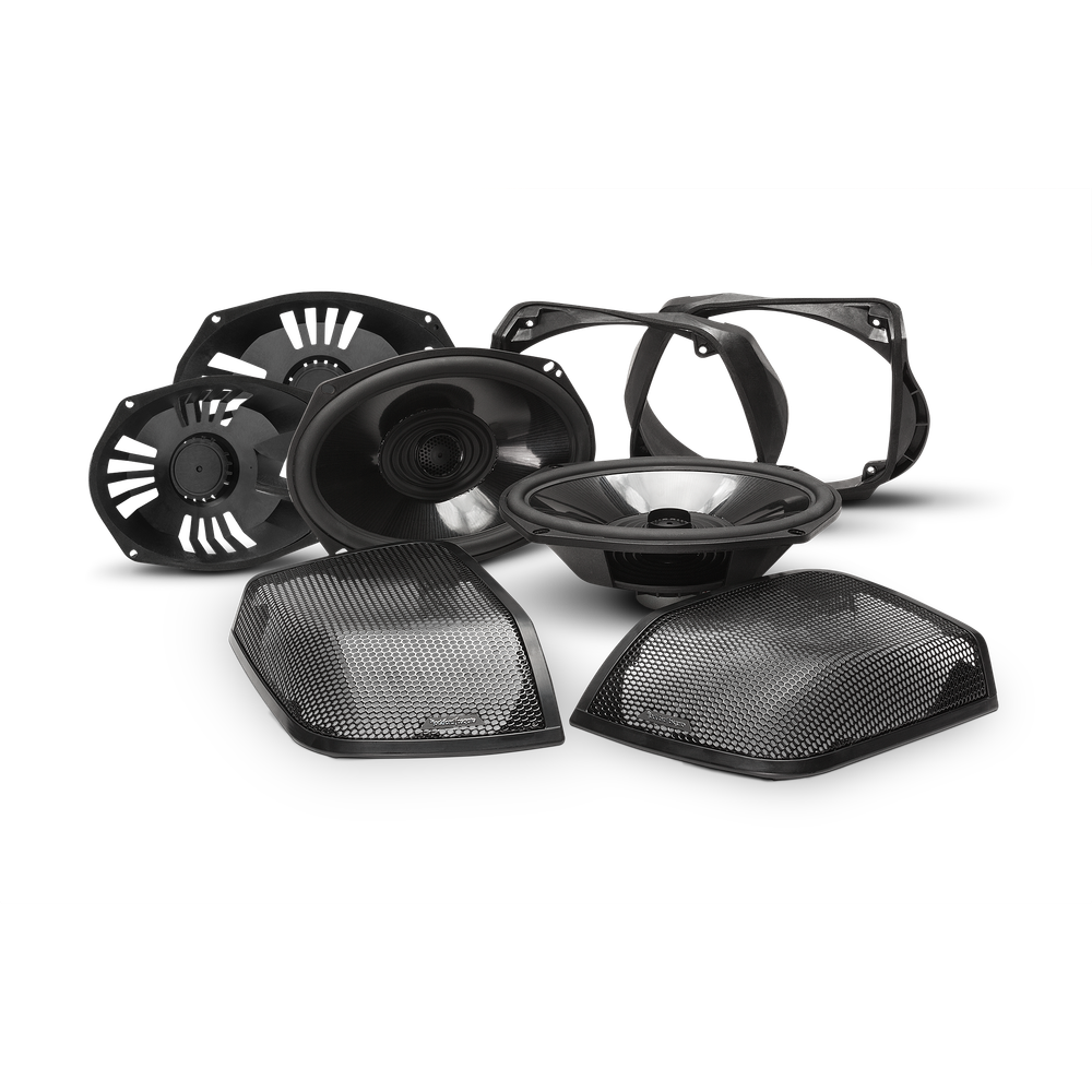 Динамики в штатные кофры Rockford Fosgate для Harley-Davidson TMS69BL14 (Road Glide, Ultra & Street Glide 2014+) 2шт.