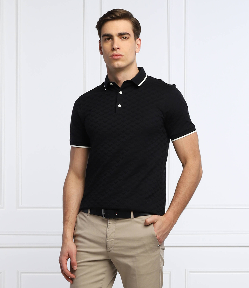 поло Emporio Armani - темно-синий(8N1FP0 1JHWZ)