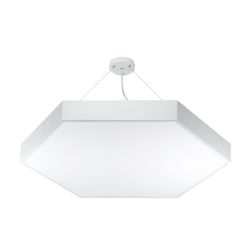 Светильник LED ЭРА Geometria SPO-121-W-40K-038 Hexagon 38Вт 4000К 4000Лм IP40 600*600*80 белый подвесной | Декоративные светильники Geometria