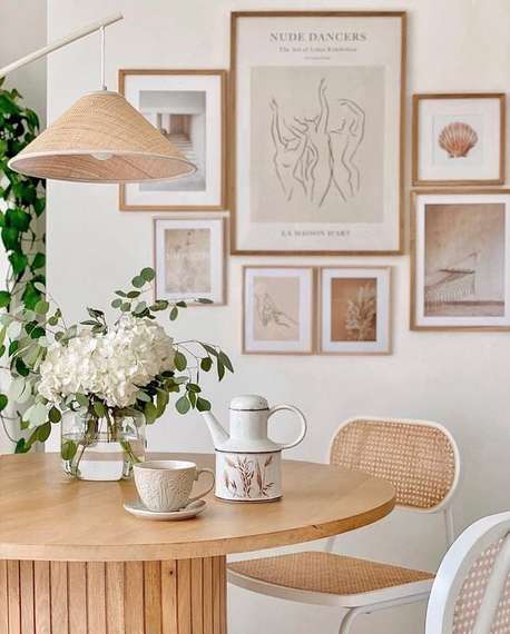 Стол Licia Ø120 см из дерева манго