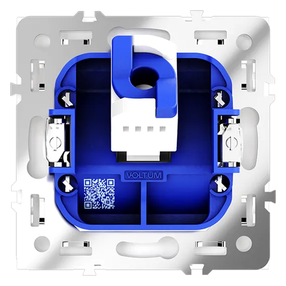 Розетка компьютерная встраиваемая VOLTUM S70 RJ45 кат.6, (белый глянцевый)