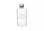 Бутылка для воды "Acqua in tavola" 8.5x26.5см-1000мл стекло