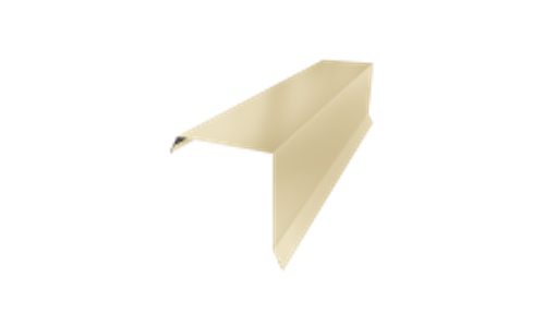 Планка торцевая под металл 100х100 RAL 1015 слоновая кость (2м) глянец