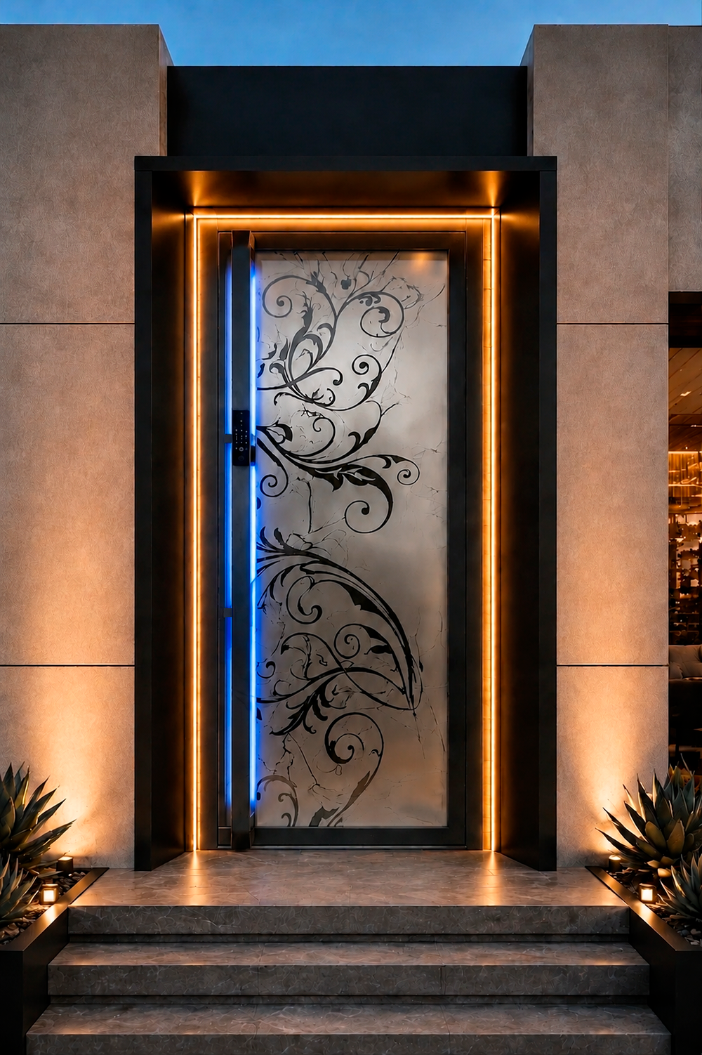 Арт. 70×30 MYLOCK ML-08, L-1800 — система доступа для алюминиевых дверей под ключ