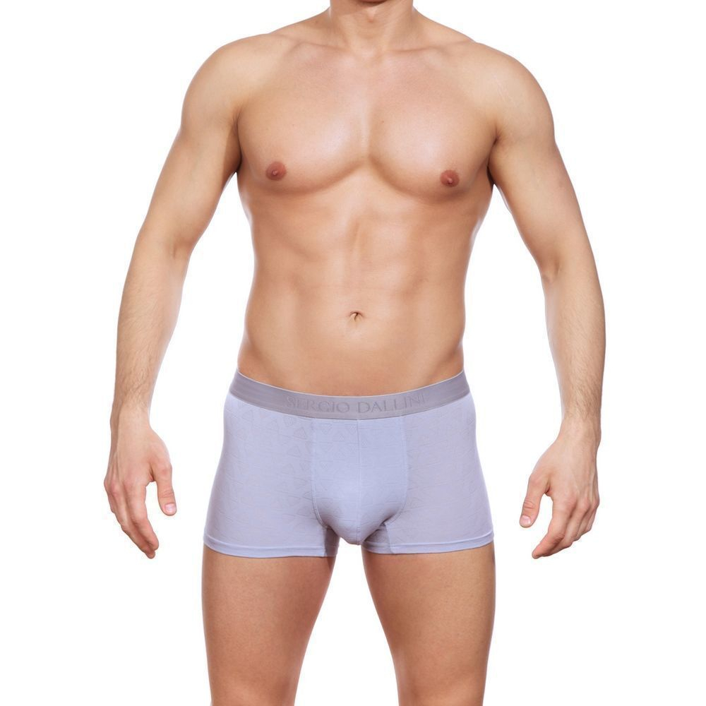 Трусы-боксеры из ажурного рибана (Размер: XXL) (Цвет: фиолетовый)