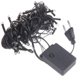 Гирлянда для дома НИТЬ 3 м 20 ламп LED черный пров.,8 реж, IP-20, Теплый белый