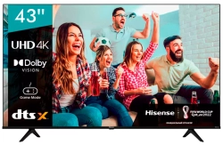 Телевизор Hisense LED 43"; 43A6BG черный, USB, WiFi, Smart TV (RUS)