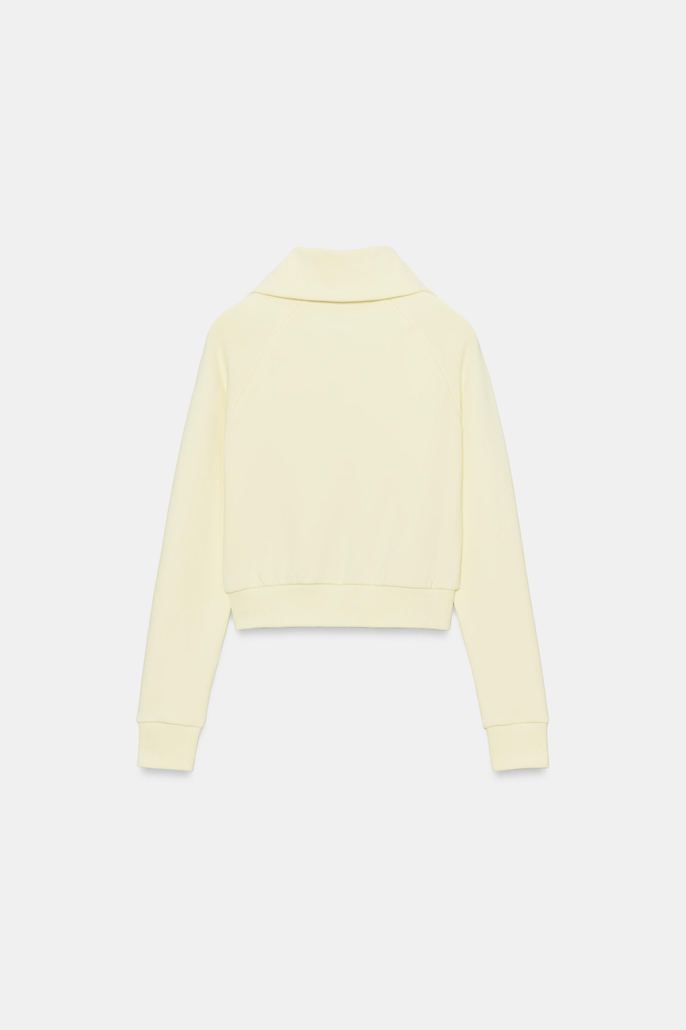 ZARA ТОЛСТОВКА ИЗ ФЛИСА НА МОЛНИИ, ЖЕЛТЫЙ