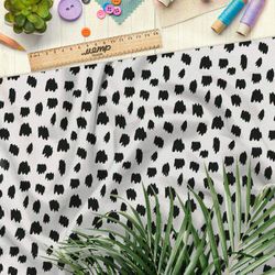 Ткань атлас бежевый гепардовый узор