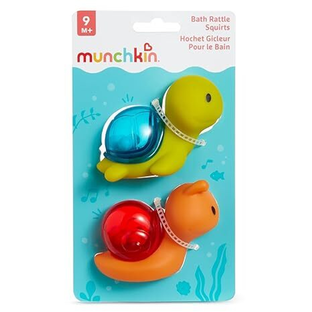 Munchkin игрушка погремушка для ванны Улитка 2 шт. 4+ 90322