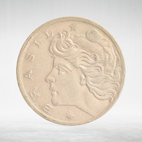 Brasil, 20 Centavos, 1967, VF