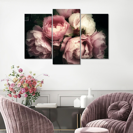 Интерьерная картина в технике цифровой печати. АРТ 015 Пионы