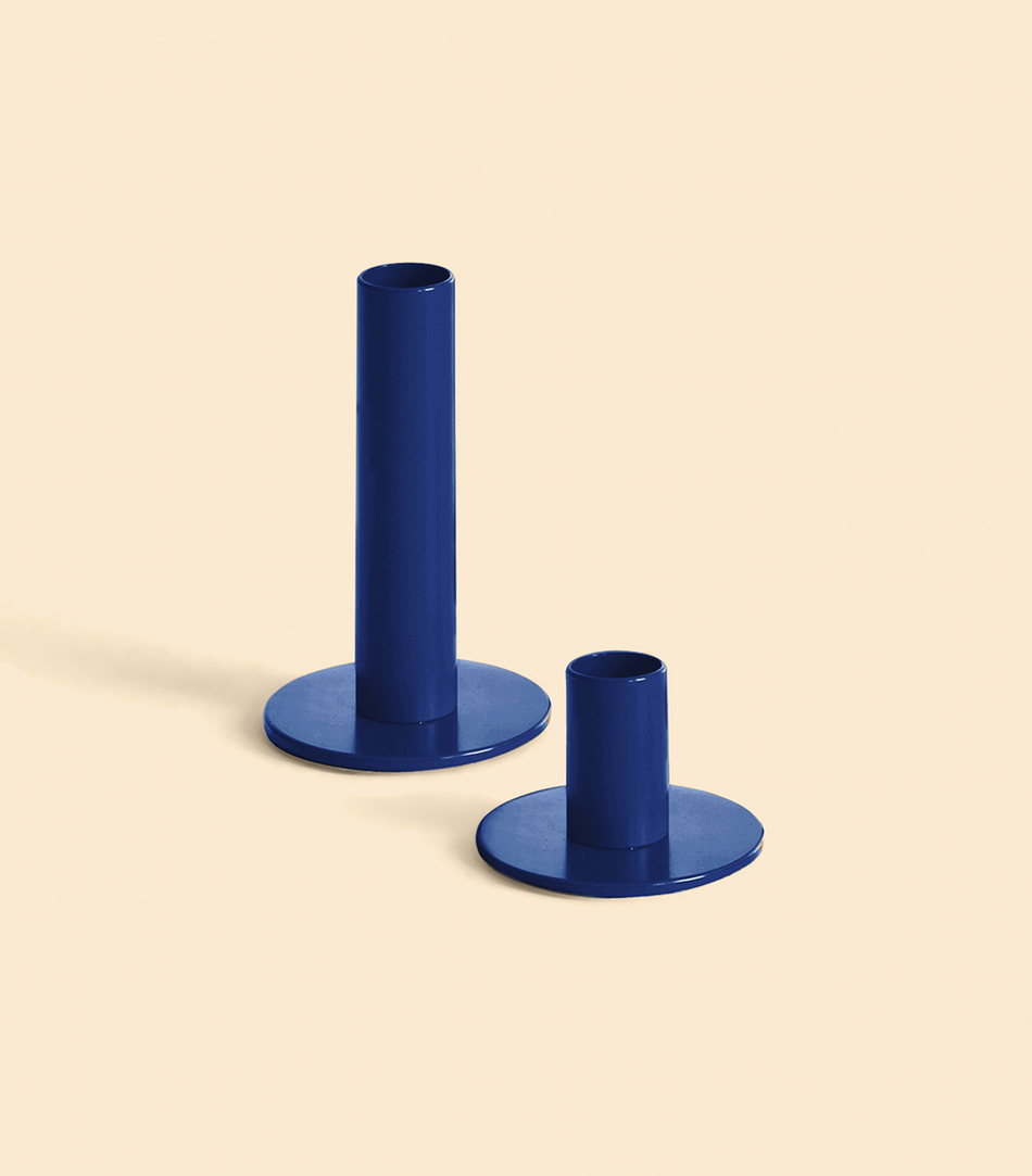 Подсвечник – Огонь, Синий, 12,5 см | Delo