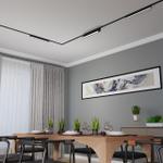 359082 SHINO NT23 180 черный Трековый светильник для низковольтного шинопровода IP20 LED 18W 48V 4000K 1080Лм SMAL