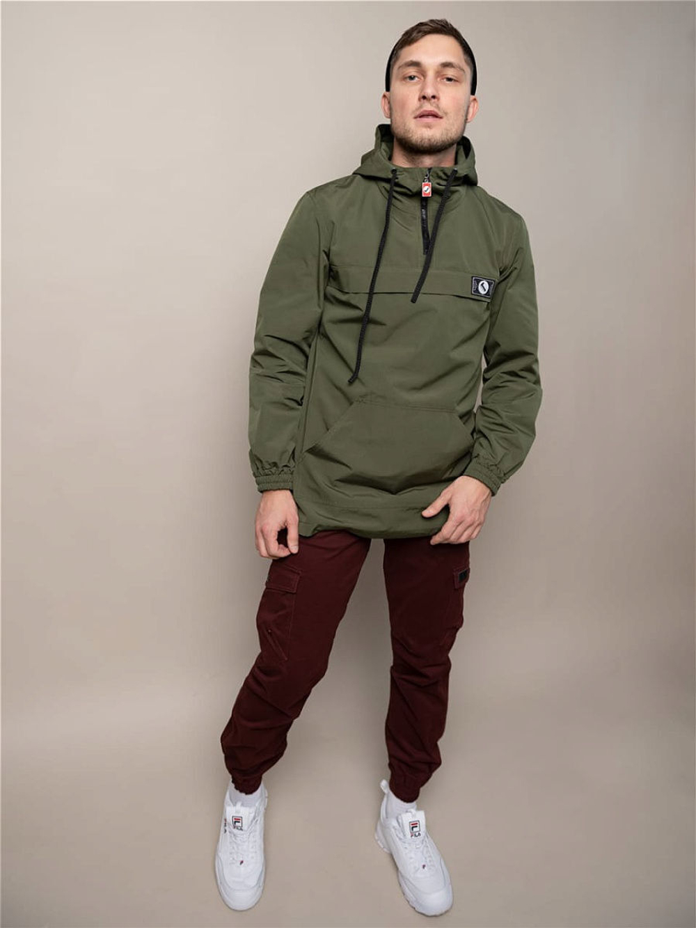 Анорак мужской удлиненный хаки Город Горький