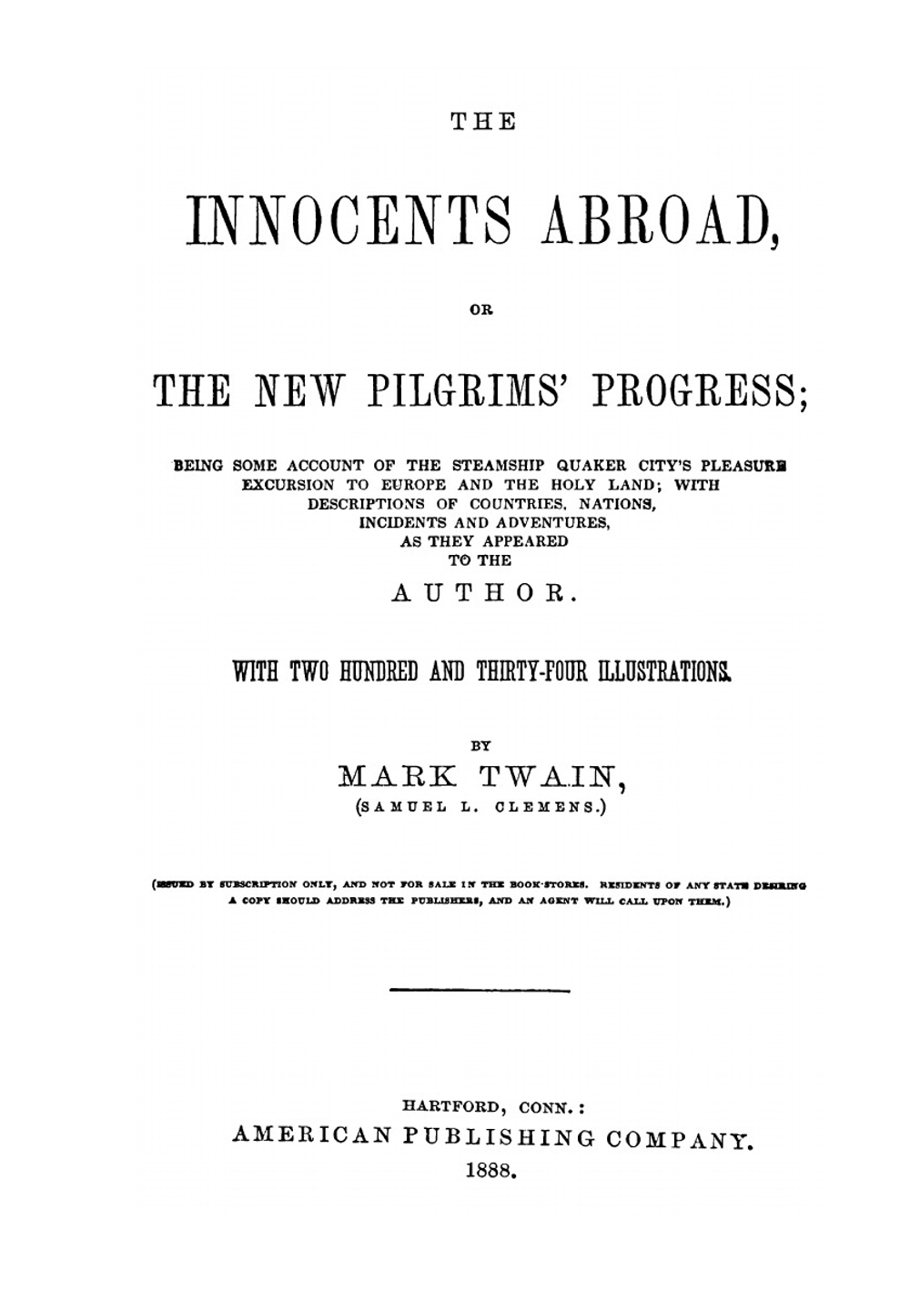 The Innocents Abroad | Mark Twain