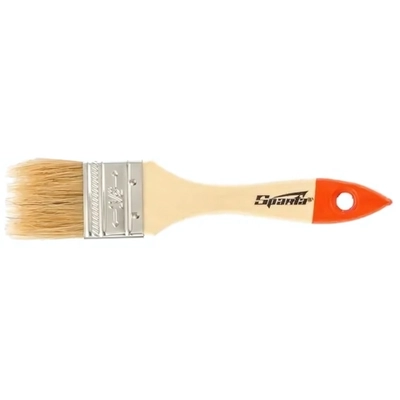 Кисть плоская Slimline 1.5» (38 мм), натуральная щетина, деревянная ручка Sparta