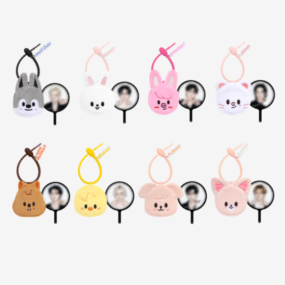 Мини-веер с плюшевой обложкой SKZOO PLUSH MINI PICKET KEYRING - RUN IT
