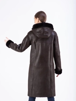 дубленка женская натуральная длинная зима Турция