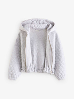 Куртка стеганая с капушоном для девочки Next E61-688, Серый