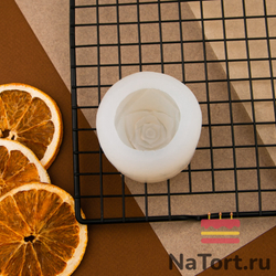 Силиконовый молд 3D «Роза-F»