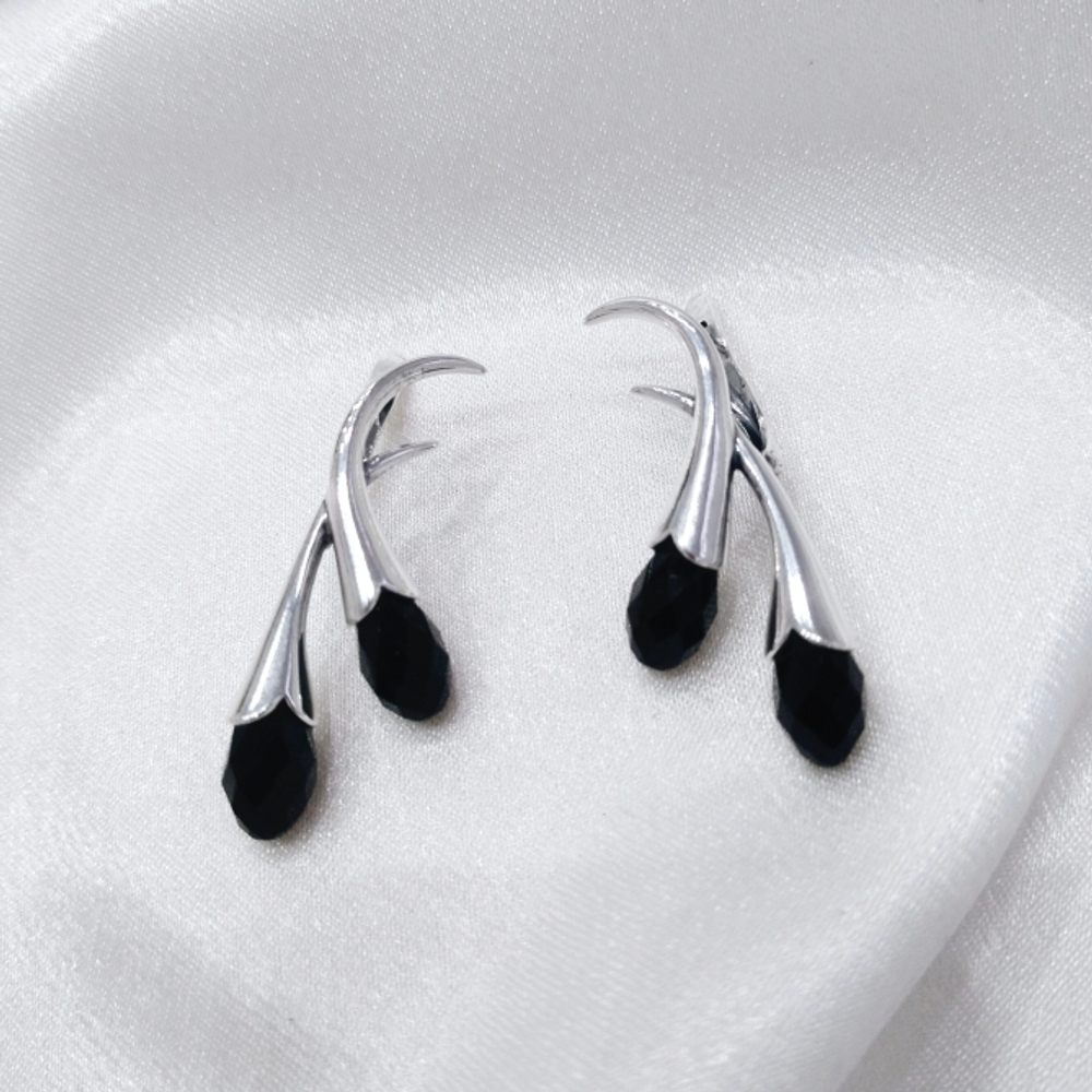 "Пломбир" серьги в серебряном покрытии из коллекции "Десерт" от Jenavi  с английским замком