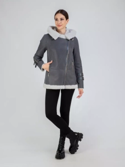 Дубленка авиатор натуральная с капюшоном