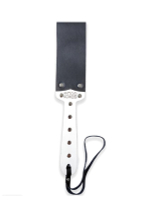 Паддл мягкий из натуральной кожи и дерева черный 34 см