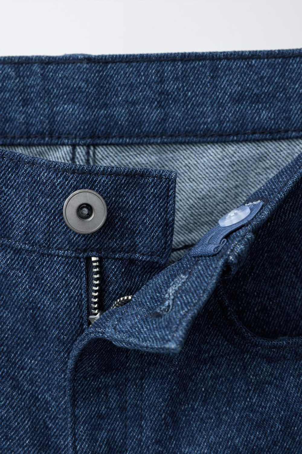 ZARA ДЛИННЫЕ ШОРТЫ-БЕРМУДЫ С ЭФФЕКТОМ МЕЛАНЖА, СИНИЙ