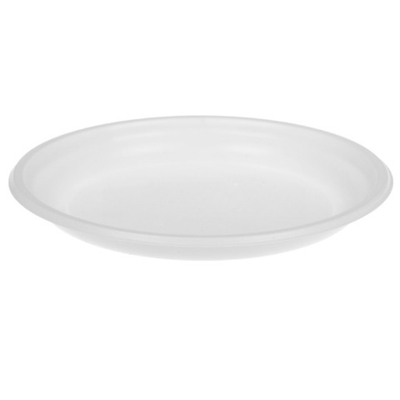 Тарелка D220 (1-секц.) ПС белая (50/2100 шт.) Чайковский пластик