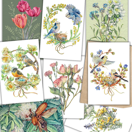 Сердце весны. 8 открыток