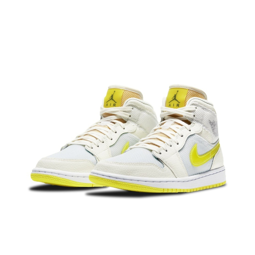 Кроссовки Air Jordan 1 Mid Voltage Yellow