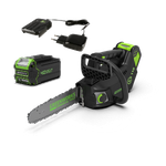 Аккумуляторная цепная пила Greenworks GD40TCSK4, 2003807UB,40v, 25 см, АКБ 4 А·ч и ЗУ