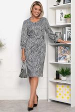 Платье Феличита (черное/лео) П14034-19М LT Collection