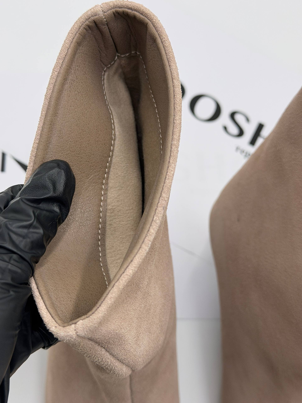 Ботильоны женские натуральная кожа артикул 8073-3 цвет "бежевый"