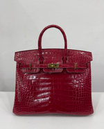 Сумка Hermes из кожи крокодила 25 см, арт. 466224985