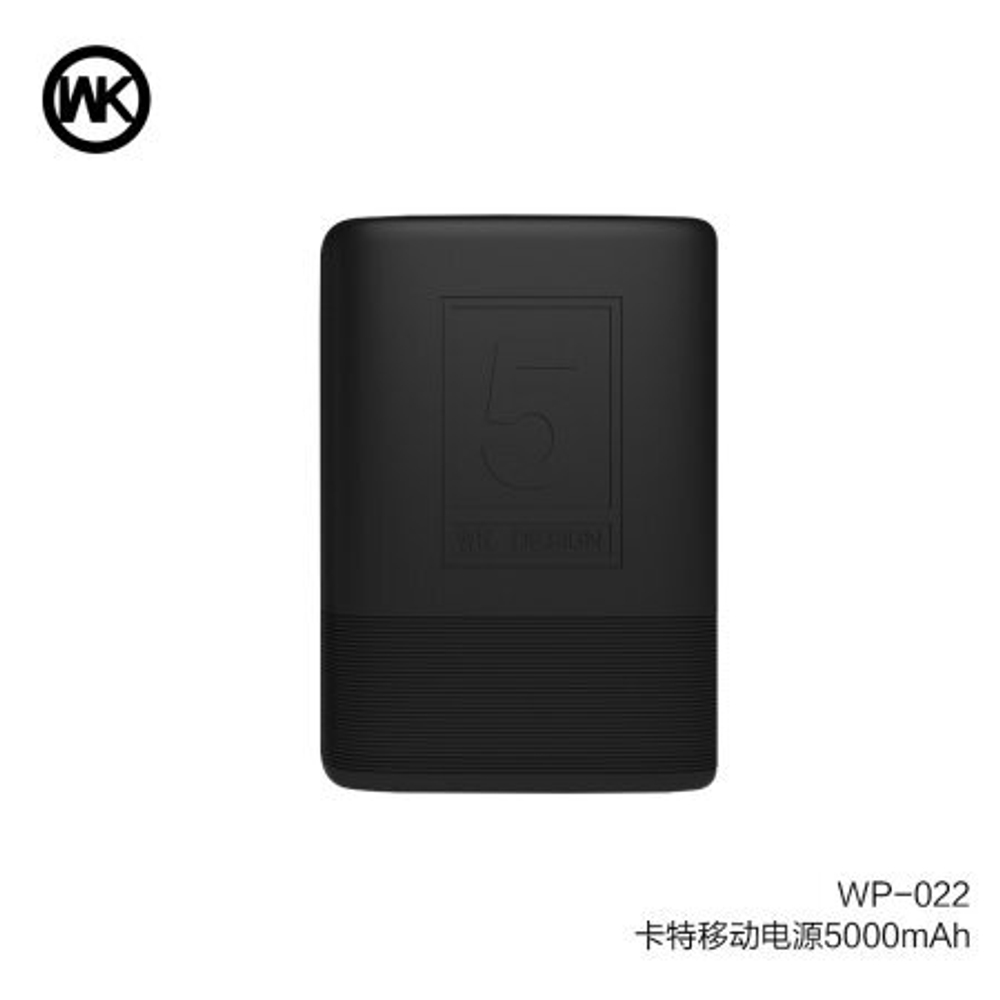 Портативный аккумулятор WK Carter WP-022 5000 mAh (черный)