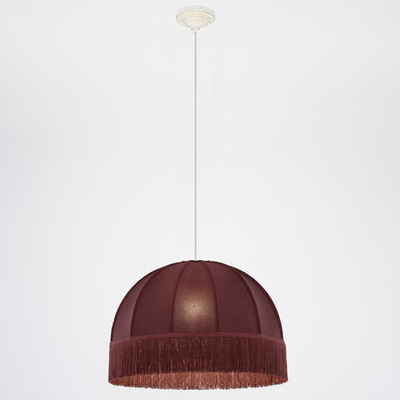 Citilux Базель CL407023 Подвесной светильник патина с красным абажуром