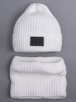 Шапка и снуд детские осенние