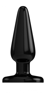 Черный анальный стимулятор Bottom Line - 10,5 см. (Цвет: черный)