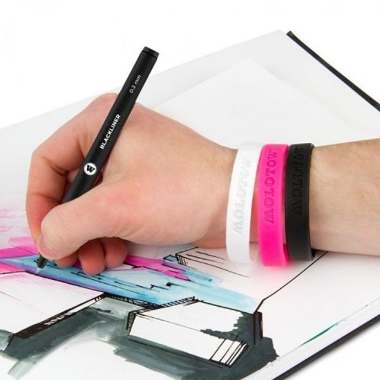 Набор браслетов Molotow черный/белый