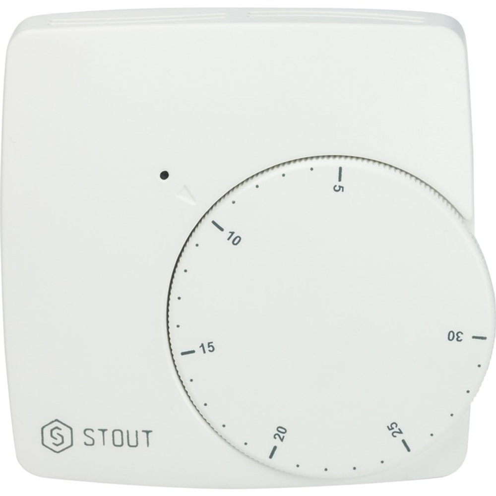 Комнатный термостат Stout WFHT-BASIC с светодиодом нормально открытый
