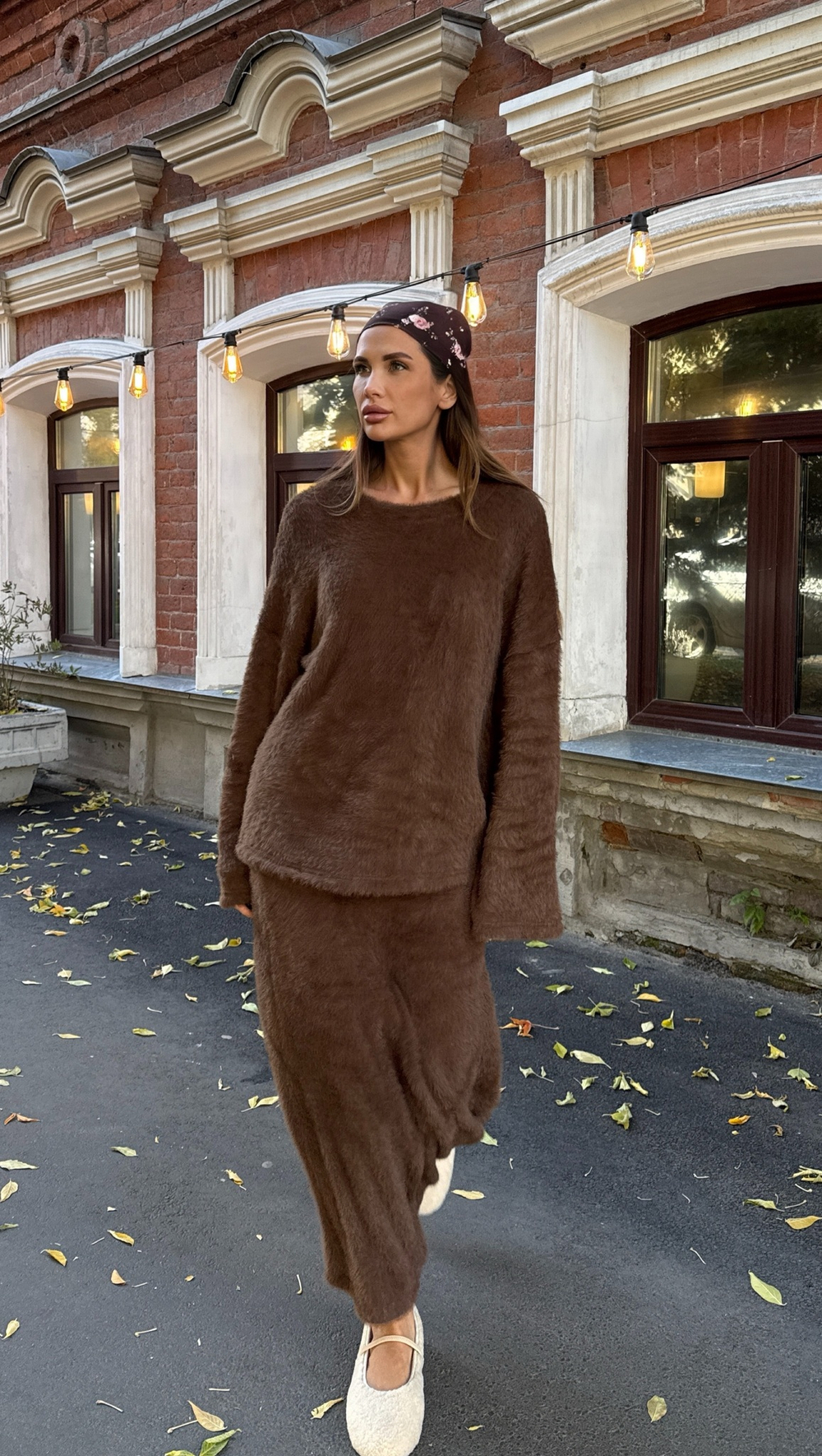 Костюм "Тоскана" оттенок кленовый пекан (юбка,ждемпер)